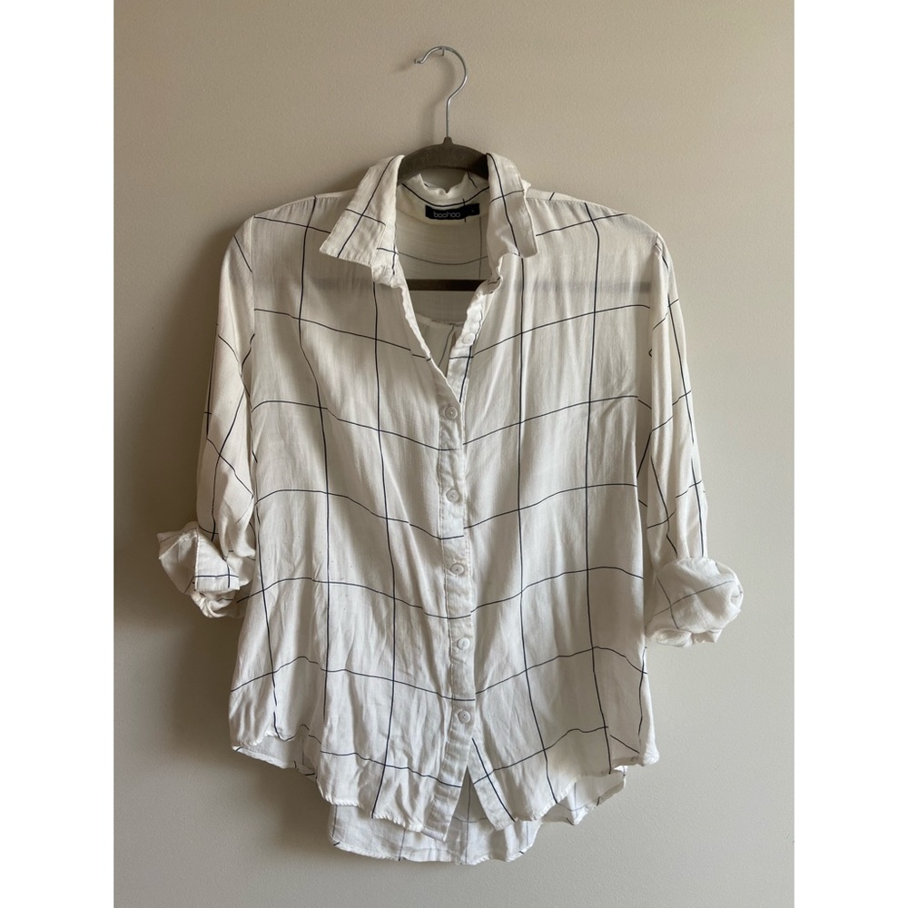Boohoo slouchy boyfriend shirt